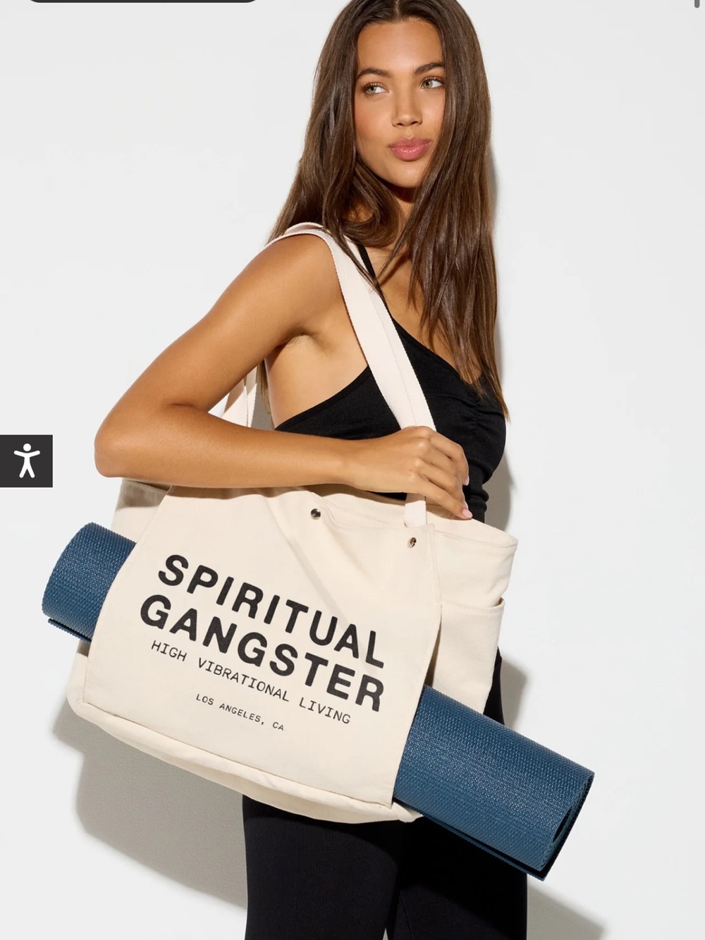 NWT Spiritual Gangster Canvas Yoga Mat Tote